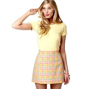 Lilly Pulitzer Talia Rainbow PlaidSkirt, 12